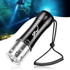 Underwater Flashlight Professional Diving Light LED Waterproof Dive Scuba Lamp
