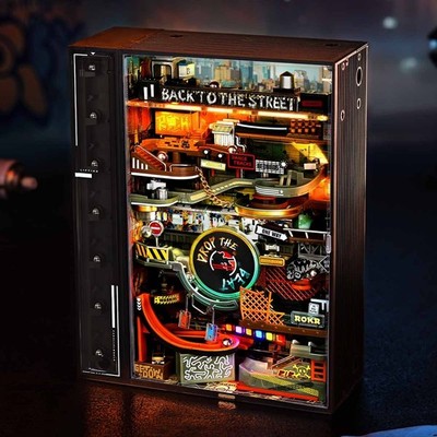 ROKR 3D Kugelbahn Parallel World Hip Hop Straßenszene Puzzle für Erwachsene