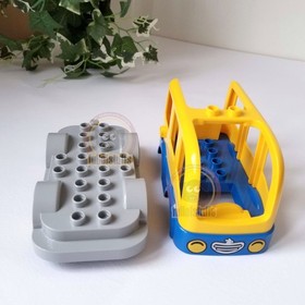 Lego Duplo Yellow Blue School Bus 10528 Vehicle Transportation Bricks Toy