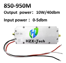 HZX-Tech 10W RF signal Power amplifier 850-950MHZ 40dbm