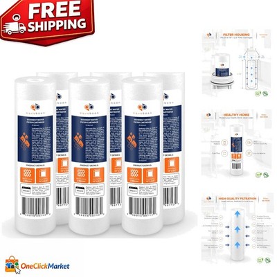 5 Micron Sediment Filter for Whole House Water Systems - 6 Pack Replacement