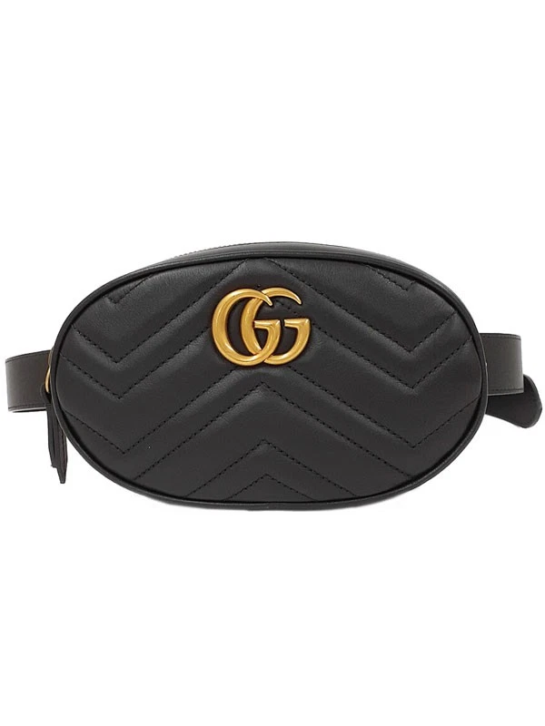 Sac ceinture en cuir matelassé Gucci GG Marmont 476434 sac bandoulière #T1882