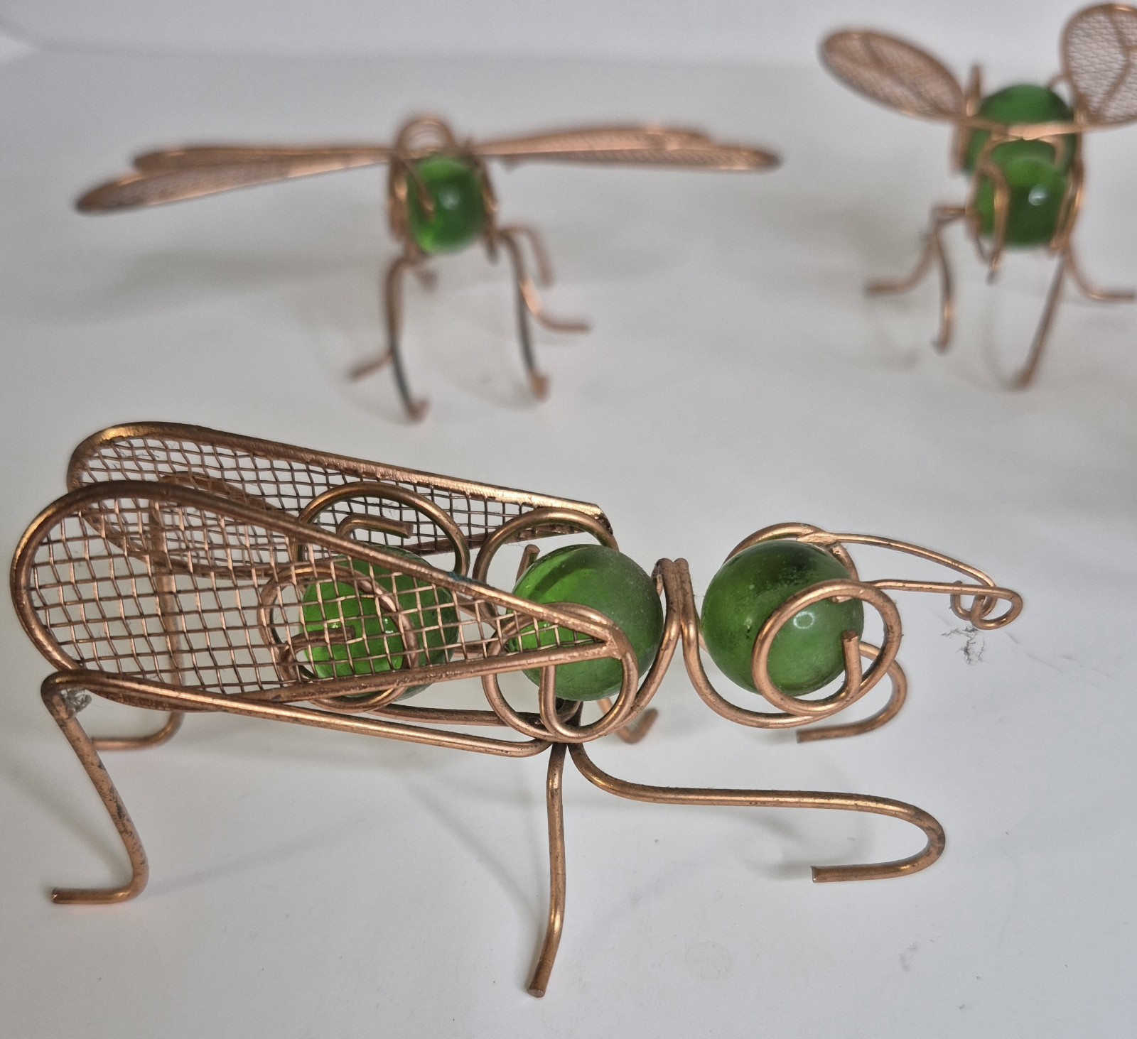 Vintage Wire Metal Art Home Decor Object Art and Collectibles 5 Count