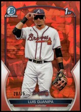 2023 Bowman Chrome Sapphire #BCP-200 Luis Guanipa Orange #/75