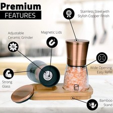 Juego de Molinillo de Sal y Pimienta Premium ...