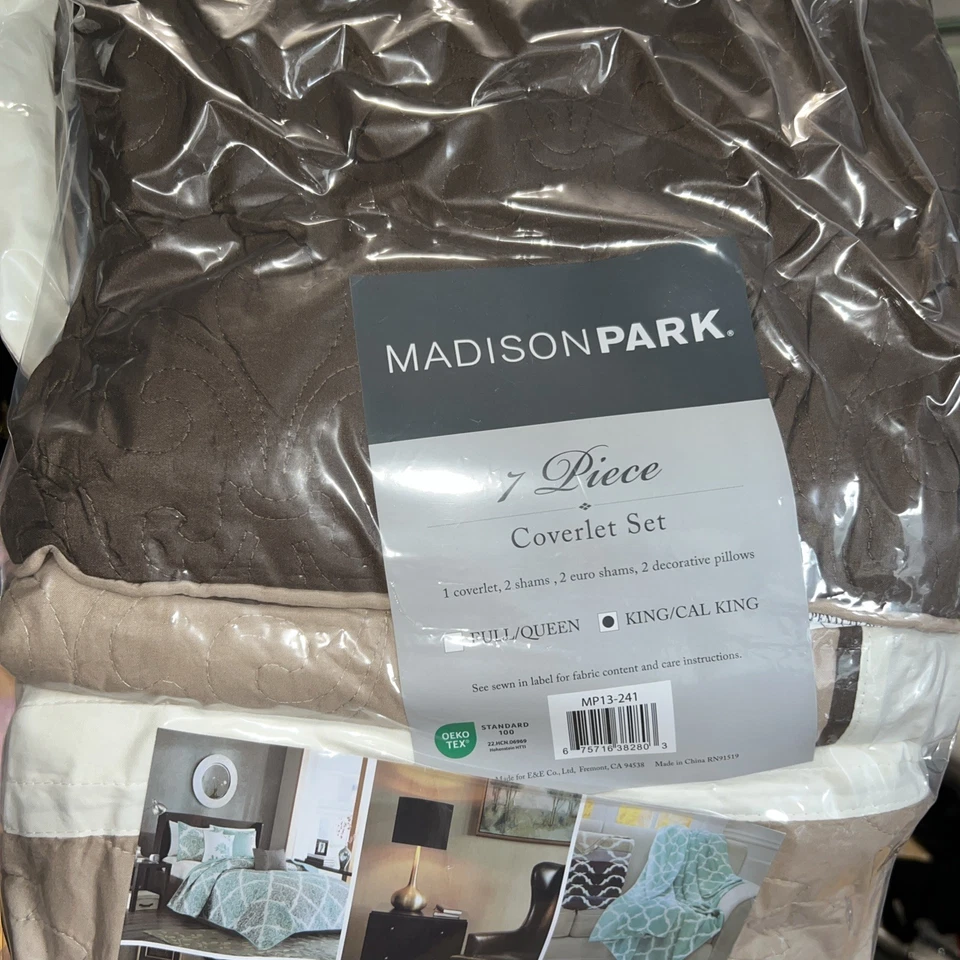 Madison Park Attingham 7-Pc. Quilt Set, King/California King, Beige - Image 3 of 4