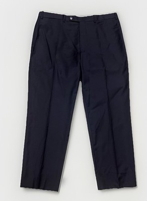Peter Millar Dress Pants Flat Front Black Trouser Size 40x28 Cotton Polyester