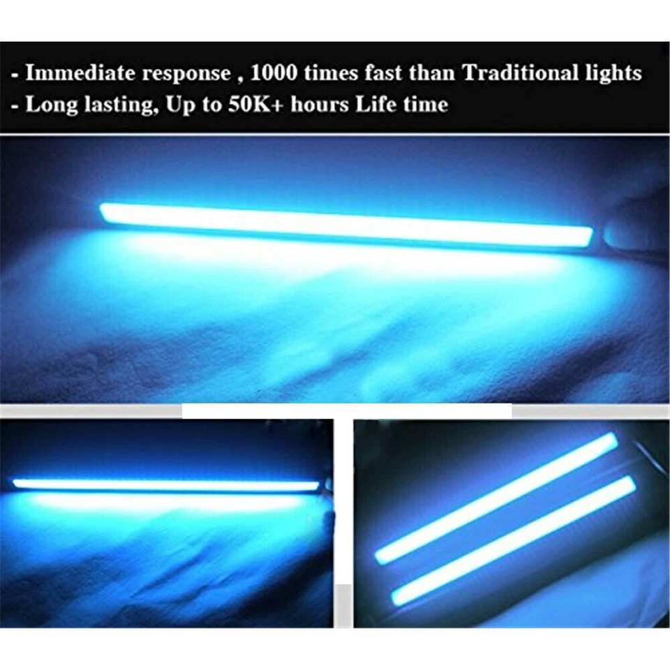 6PCS Auto Car LED Daytime Running Lights Driving COB DRL Fog Light Daylight - Image 3 of 4