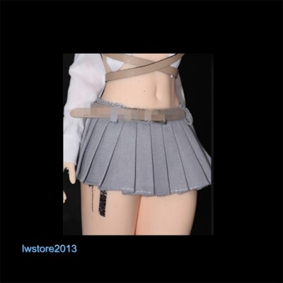 1:6 Gray Mini Skirt Clothes For 12'' Female PH TBL JO Action Figure Body Toys