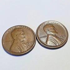 1919 - S and D mint marks Lincoln cent lot of 2 