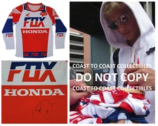 Chase Sexton Supercross Motocross signed Fox Honda Jersey COA proof autographed