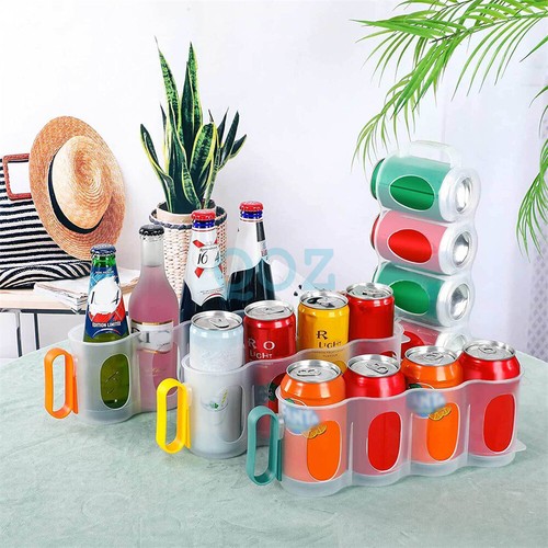 3PCS Beer Soda Can Storage Holder Kitchen Fridge Space Saver Organizer - Picture 9 of 13