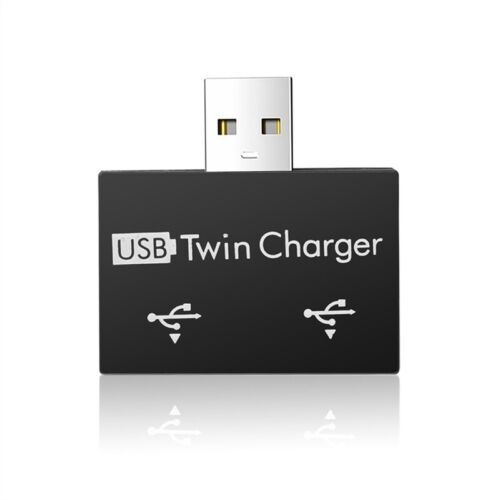 Tragbarer -USB-Hub auf 2-Port-LadegeräT-Hub-Adapter USB-Splitter Dual-USB-L9062 - Picture 1 of 10
