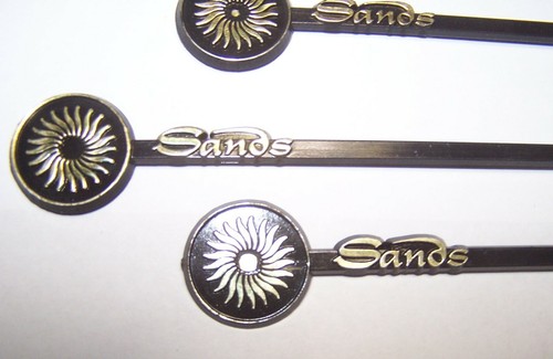 RARE "The Sands" Casino/Hotel Bar Drink Stirrers Swizzle Sticks - Lot of 6 - Picture 4 of 4