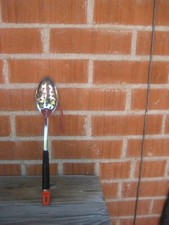 1960s Vintage 13" Length TOP DRAWER ** Fine Stainless Slotted Serving Spoon USA