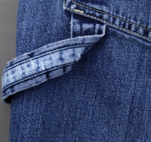 Pantalones de mezclilla vintage para hombre Calvin Klein carpintero de doble piedra lavados talla 34 (MSR 35x29) - Imagen 9 de 10