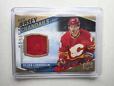 Tim Hortons UD 2023-24 Jersey Relic Card - Elias Lindholm Calgary Flames J-EL