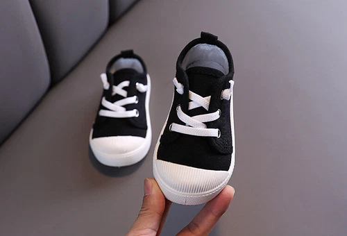 Kinder Jungen Mädchen Casual Pumps Canvas Low-Top Flache Trainer Bunte Schuhe - Bild 19 von 32