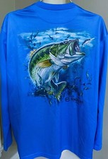 MAGELLAN Outdoors PRO ANGLER SHIRT L Fishing Bass Fish CLASSIC FIT LARGE