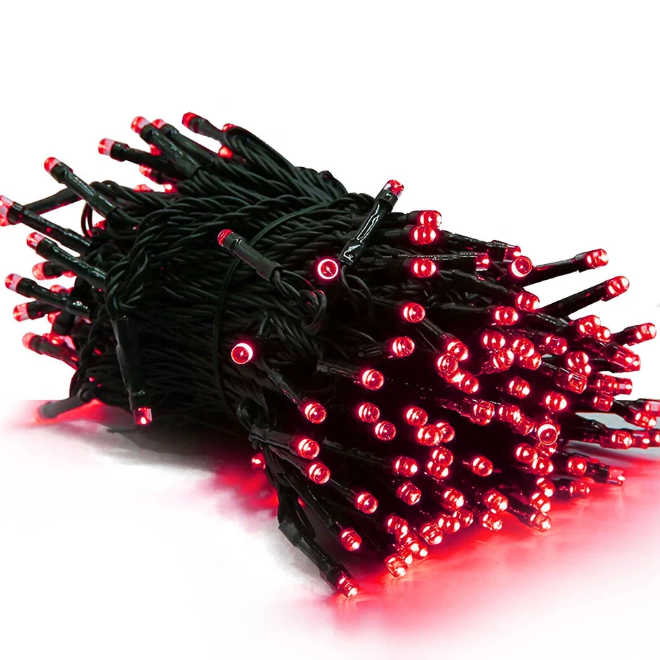 100-200 LED Solar String Lights Outdoor Garden Party Xmas Fairy Wedding Lamp - Image 2 of 4