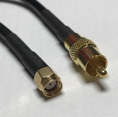 Rtac Cable RCA Male to RP-SMA Male RFC195 Coax Low Loss RF Pigtail Cable USA | eBay