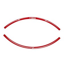 Yamaha Felgenrandaufkleber Rot NEU / RIM Sticker Set Red NEW original Yamaha