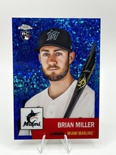 2022 Topps Chrome Platinum Anniversary Brian Miller Blue Mini Diamond /199