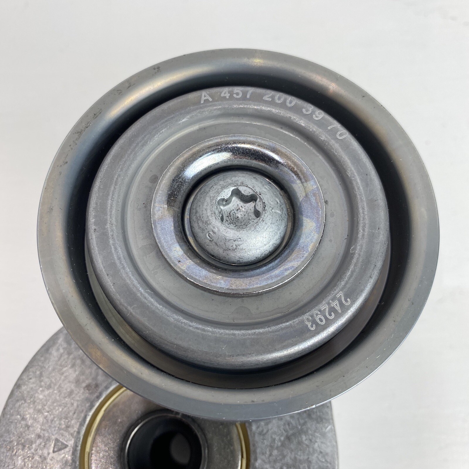 Alternator Drive Belt LITENS TENSIONER & Pulley For Mercedes 