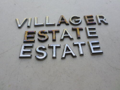 99-03 Mercury Villager Estate Ornament Logo Emblem Symbol Nameplate Decal Set . - Zdjęcie 1 z 2