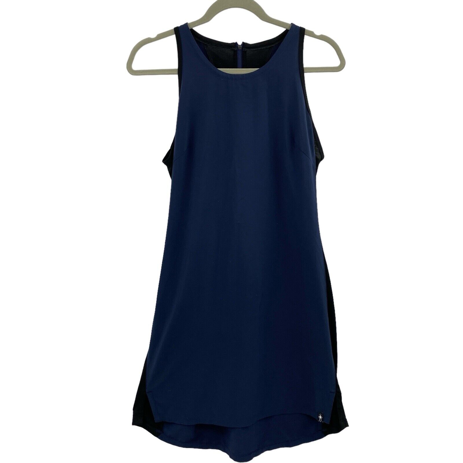Smartwool Women Size Medium Tank Dress Merino Sport Sleeveless Navy Blue