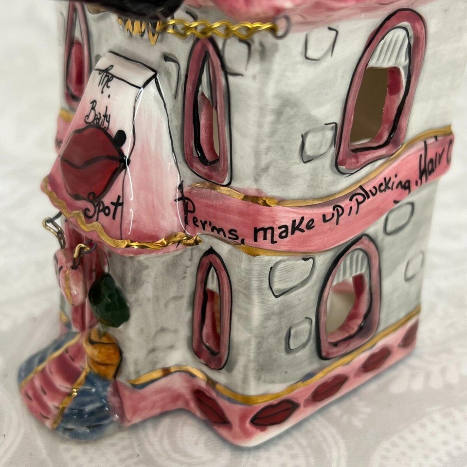 Blue Sky Ceramic Spa Salon Cosmetology Hairdresser Candle Light Up Beauty Sppt eBay