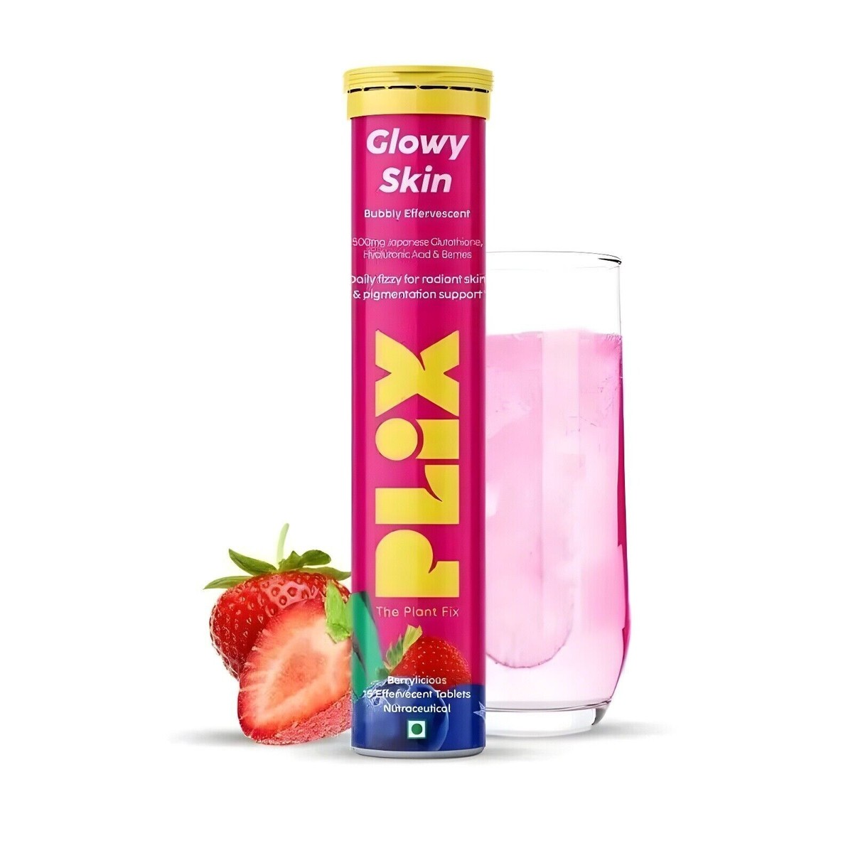 PLIX Skin Glow Glutathione Effervescent Tablets For Clear & Youthful Skin  15Tab | eBay
