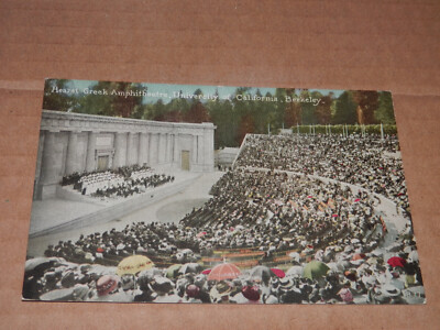 BERKELEY CA - 1910'S ERA POSTCARD - HEARST AMPHITHEATRE - U. of CALIFORNIA