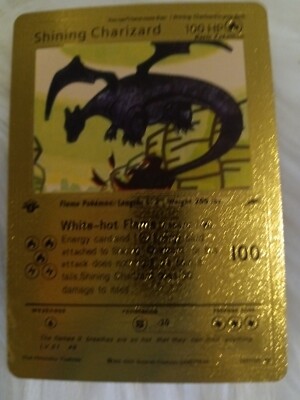gold pokemon card shining charizard Pokemon - McDonalds 2020 Promo Card