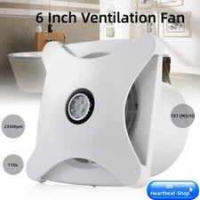 Bathroom Ceiling Ventilation Fan With LED Light Air Vent Exhaust Bath Toilet 28W