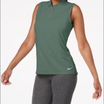nike women's sleeveless polo shirts