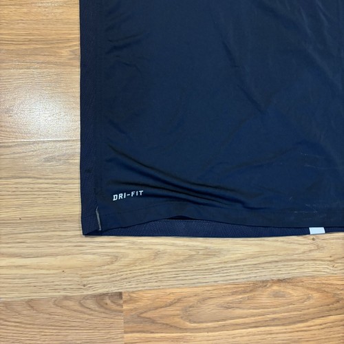 Nike Uconn Huskies Dri Fit Gray Collar Golf Polo Shirt Navy Blue Men’s Size XXL - Picture 6 of 12