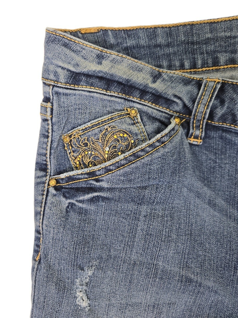 CACHE women's embordered pockets embellished Crop… - image 5