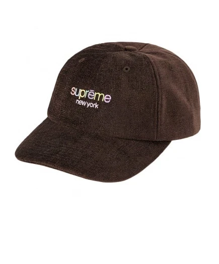 Supreme Chenille 6 Panel Brown Hat SS22 Rainbow One Size Ships Quick!