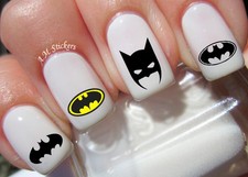 Batman Nail Art Stickers Transfers Decals Set Of 52 - A1273