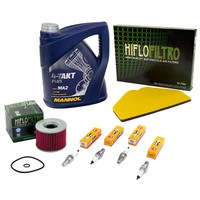 Wartung Set FüR Kawasaki ZZR 1100 ZZR 1200 ÖL 4L Luftfilter ÖLfilter ZüNdkerzen
