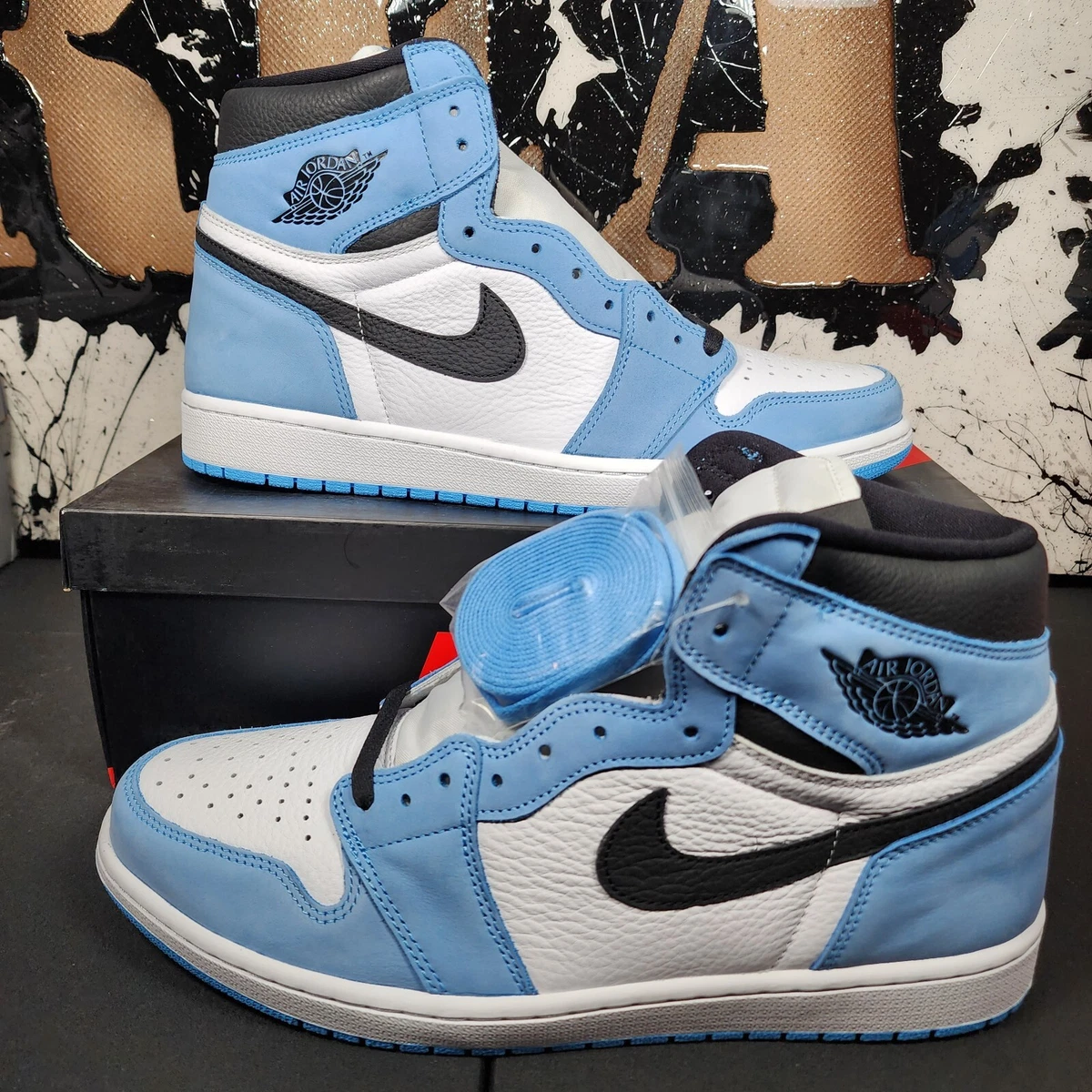 Size 13 - Nike Air Jordan 1 Retro High OG University Blue 555088-134 OG Box  Dunk