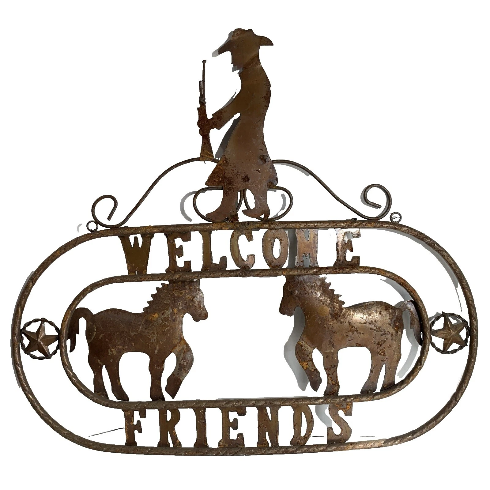 Western Rectángulo caballos Placas Y Letreros Decoración para el Hogar