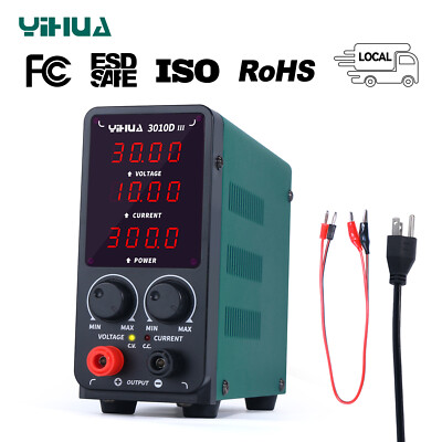 YIHUA 3010D-III 350W Adjustable Switching DC Power Supply 10A 30V High Precision