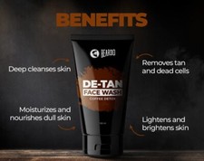 BEARDO De-Tan Facewash For Men, 100 ml Oil Control Paraben Free