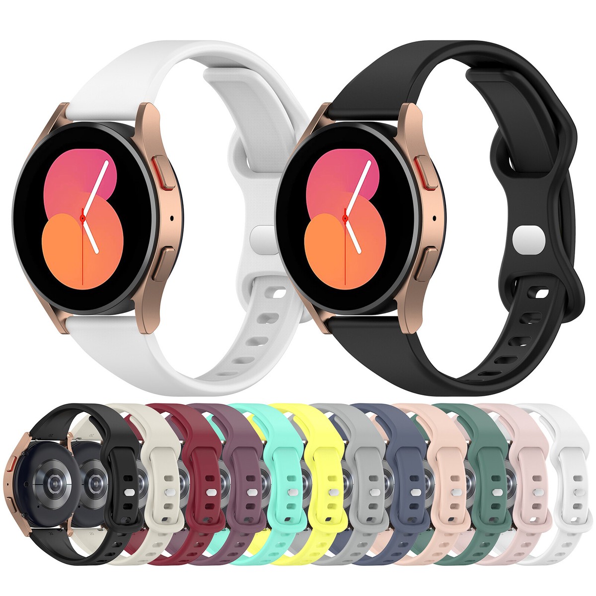 Bracelet En Silicone De Remplacement 18-22mm Pour Montres Connectées Garmin, Galaxy, Amazfit, Huawei - 8