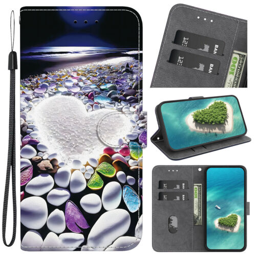 Flower Butterfly Cat Bear Wallet Phone Case For Google Pixel 6 7 8 9 8A 9A 6A 7A - Picture 28 of 32