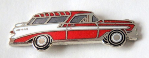 1956 Chevy Nomad Pin _Vintage Chevrolet lapel PIN (Ask need different color) - Picture 3 of 3