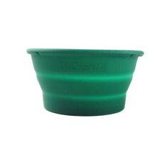 Yaqi Green Color Collapsible Silicone Shaving Soap Bowl Mug For Travel