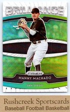 2020 Panini Prizm #B-9 Manny Machado Padres Brilliance White Wave Prizm
